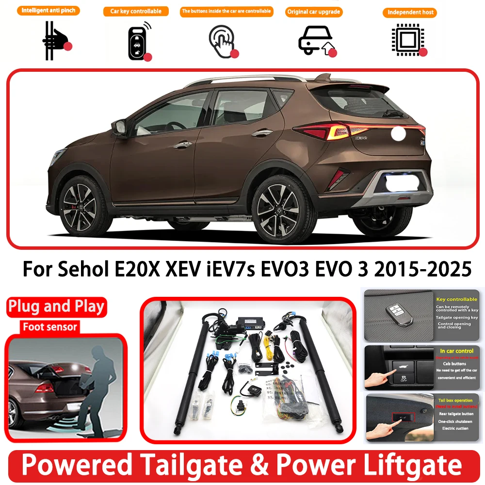 for Sehol E20X XEV iEV7s EVO3 EVO 3 2015-2025 OEM Plug and Play Auto Powered Tailgate Power Liftgate Rear Trunk Opener System