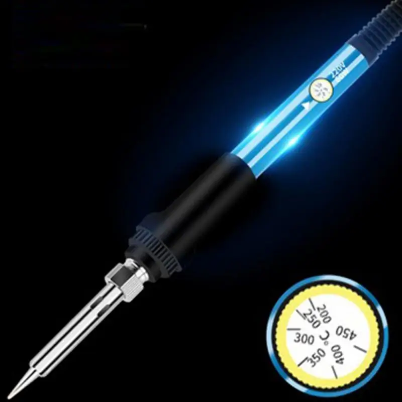 New Adjustable Temperature Electric Soldering Iron 220V 110V 60W Welding Solder Rework Station Heat Pencil Tips Repair Tools