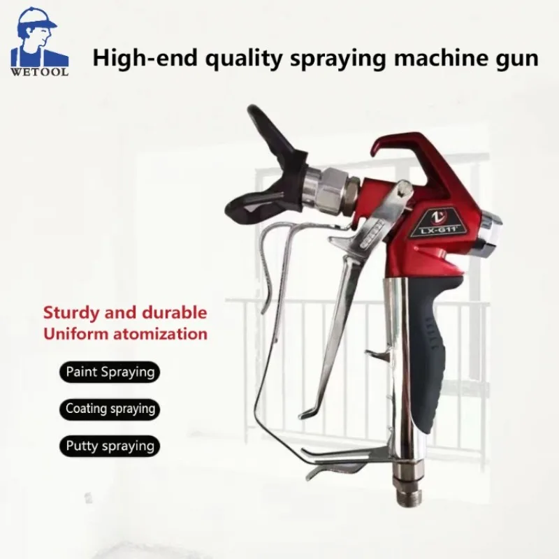 

Airless Paint Spray Gun 538020 RX-Pro Red Series High Pressurewith 517 Tip and Guard Titan 0538020 Paint Spray Gun Airbrush