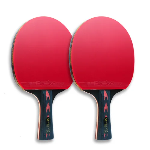 Imagen 2 del producto Huieson Juego de raquetas de ping pong de 2 piezas Raqueta de tenis de mesa ofensiva de 5/6 estrellas con control fino