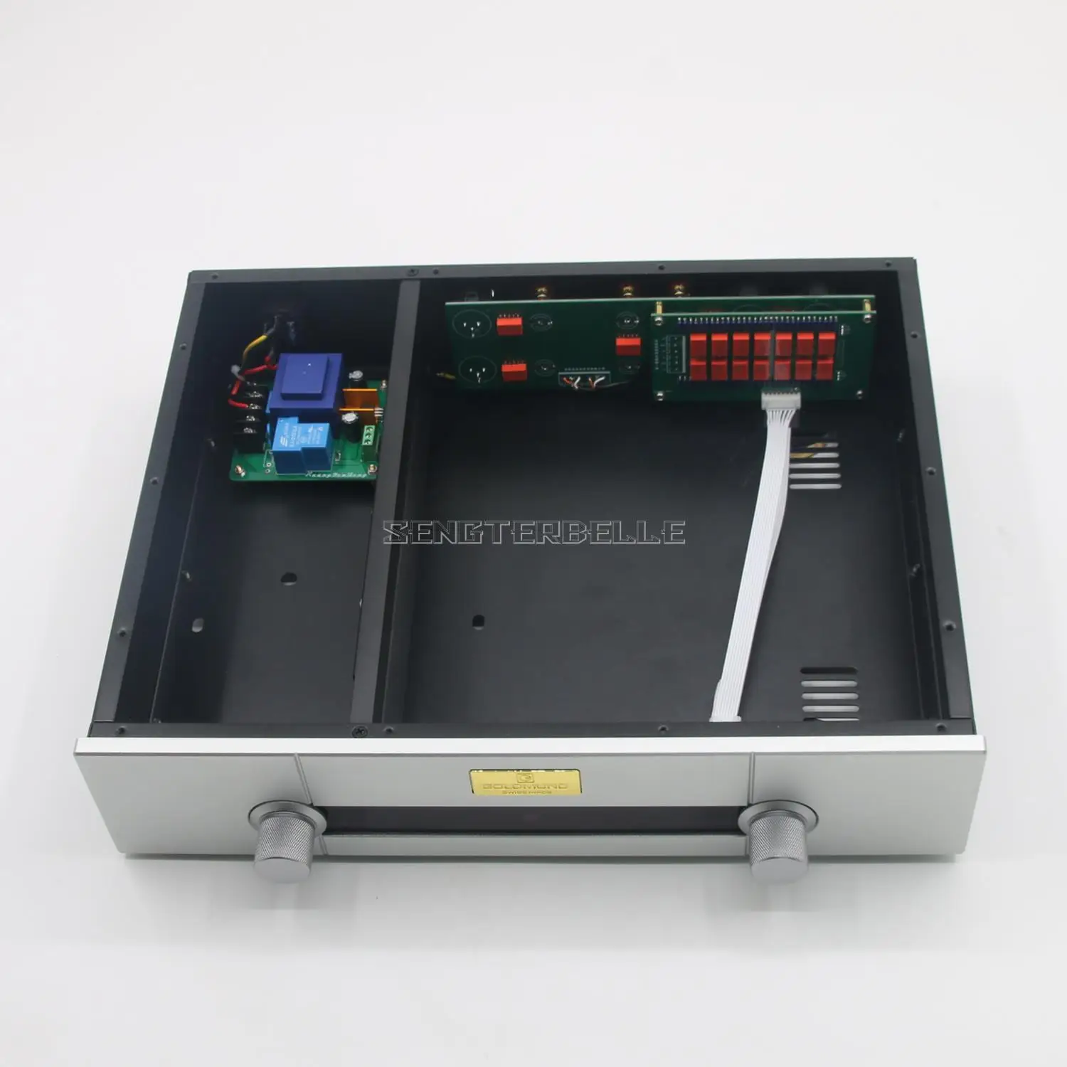HiFi Remote Volume Control Relay Resistance 128 Steps Balanced Preamplifier Sound Source Switching Finished Machine