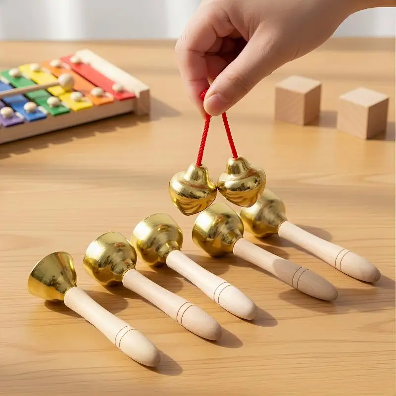 Percussion Percussion Instrument Kids Bells 2PCS with Strings Handles for Preschool Music Teaching Tools - Aliexpress Deal
