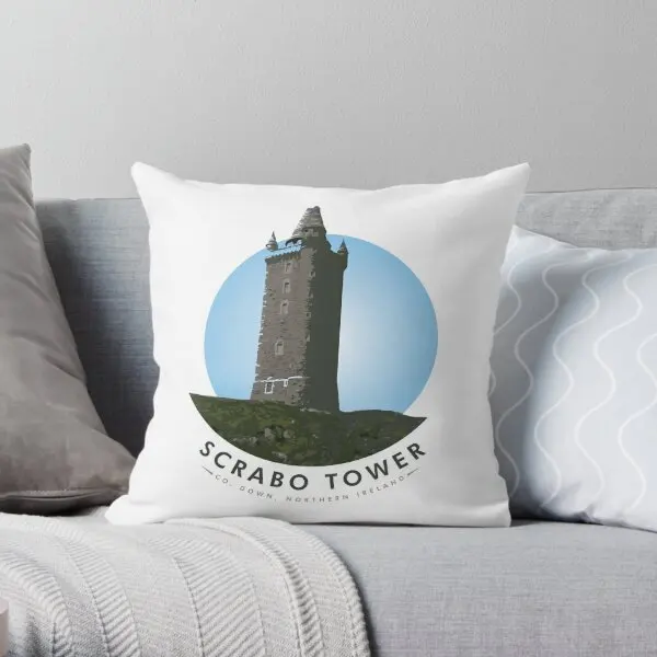 Scrabo Tower Newtownards Northern Irel  Printing Throw Pillow Cover Sofa Throw Case Decorative Pillows not include One Side