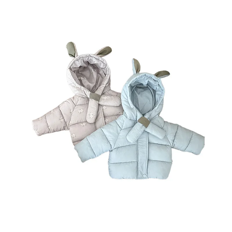 Veste rembourrée en coton imprimé floral pour bébé fille, manteau chaud à manches longues, épais, vêtements d'hiver pour nourrissons, nouvelle collection 2025