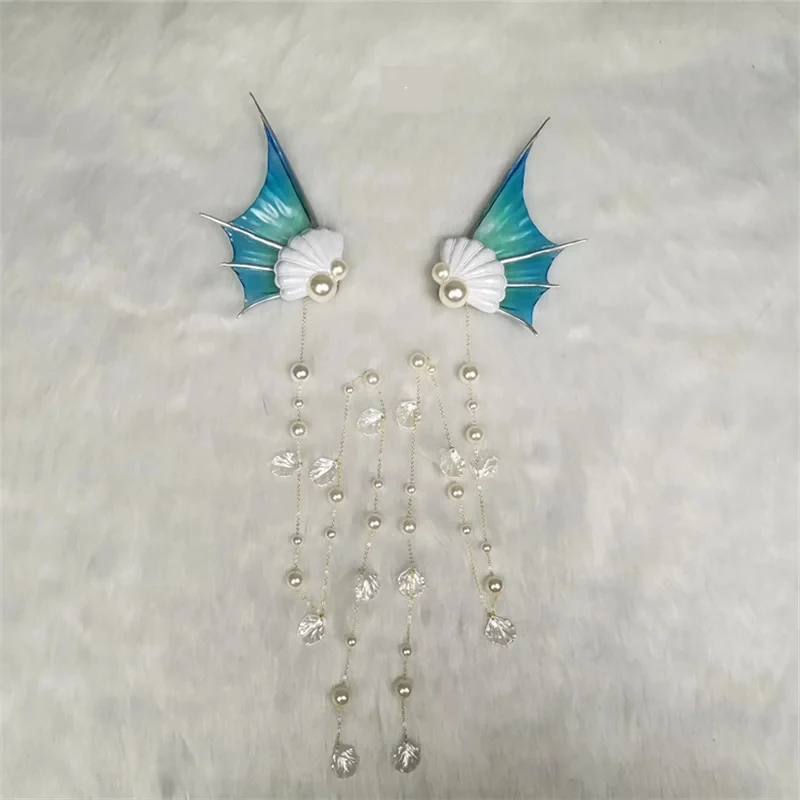 s;3'c\5/b' King of Glory LOL Game New Skin Xi Shi Dragon Horns Ears Head Clip Headwear Cosplay Props Trans3'f,6\b;8/ - view 5