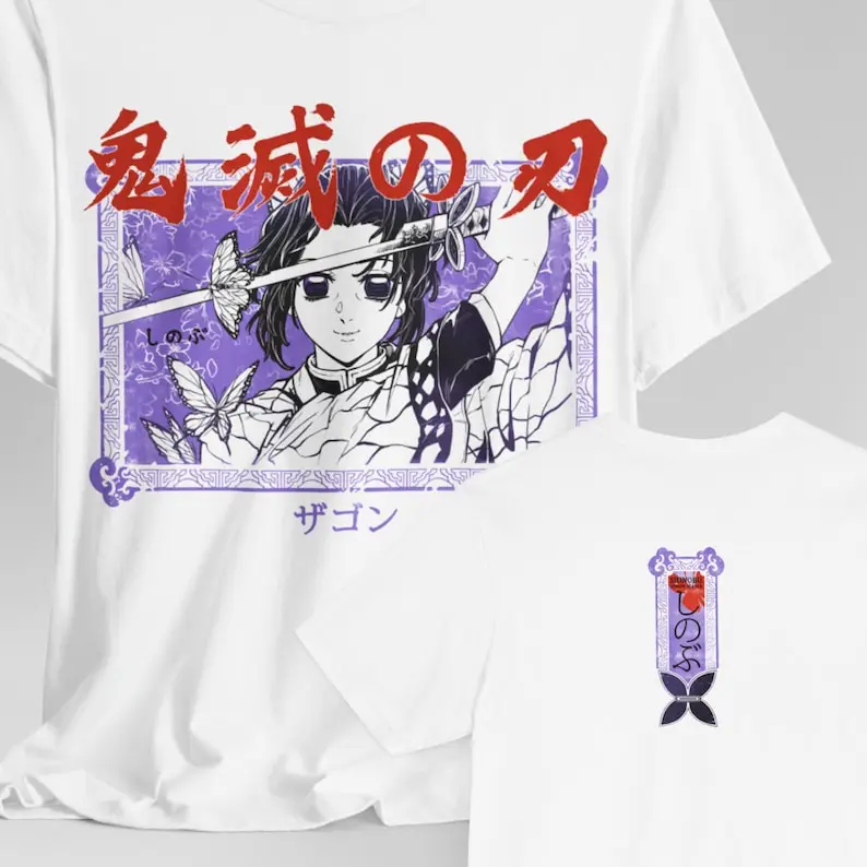 Shinobu Kocho T-Shirt, Demon Slayer Shirt, Anime Shirt,  Lovers Shirt, Graphic Tee, Manga Shirt