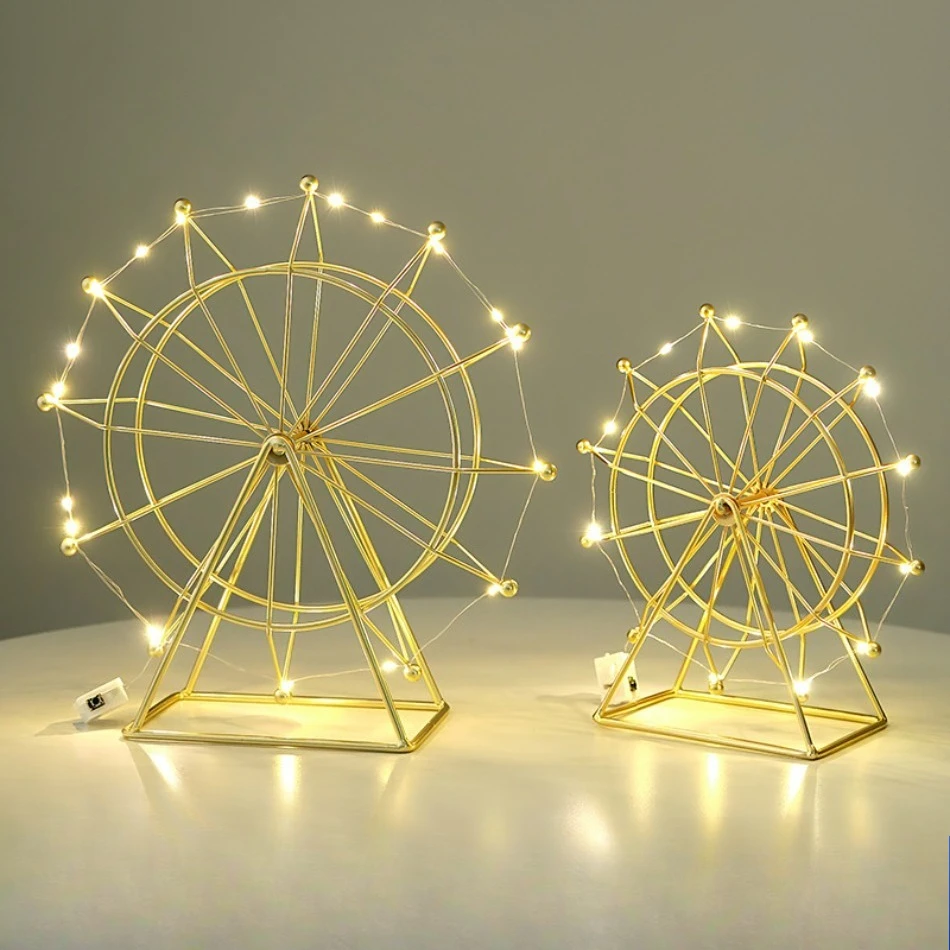 Ferris Wheel Photopgraphy Props Cute Kids Photo Shoots Background Decor Kids Room Decoration Kids Party Glowing Decorative items
