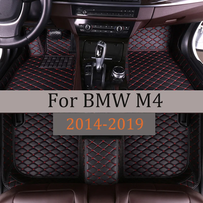 

Car Floor Mats For BMW M4 F82 TWO DOOR FOUR SEAT 2014 2015 2016 2017 2018 2019 Custom Automobile Carpet Rugs Foot Pads