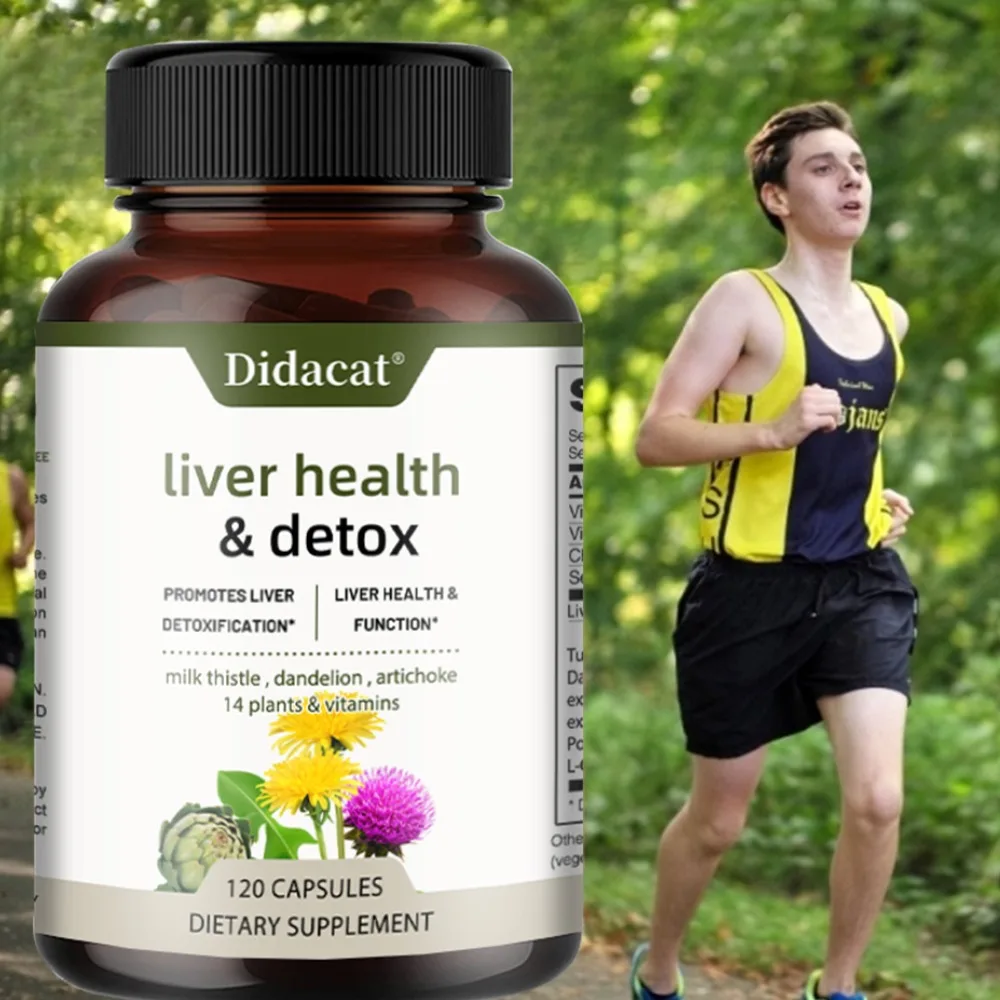 

Liver Detox Supplement - Protect Liver, Anti-oxidation, Detoxify, Relieve Anxiety, Promote Metabolism, Contains Milk Thistle