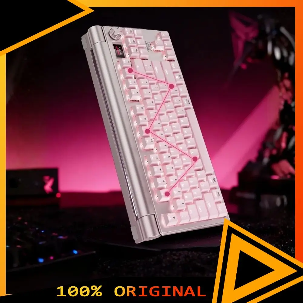 

CHERRY XTRFY MX8.3 Клавиатура из алюминиевого сплава Беспроводная трехрежимная механическая клавиатура Игровая офисная прокладка с возможностью горячей замены RGB Light PC