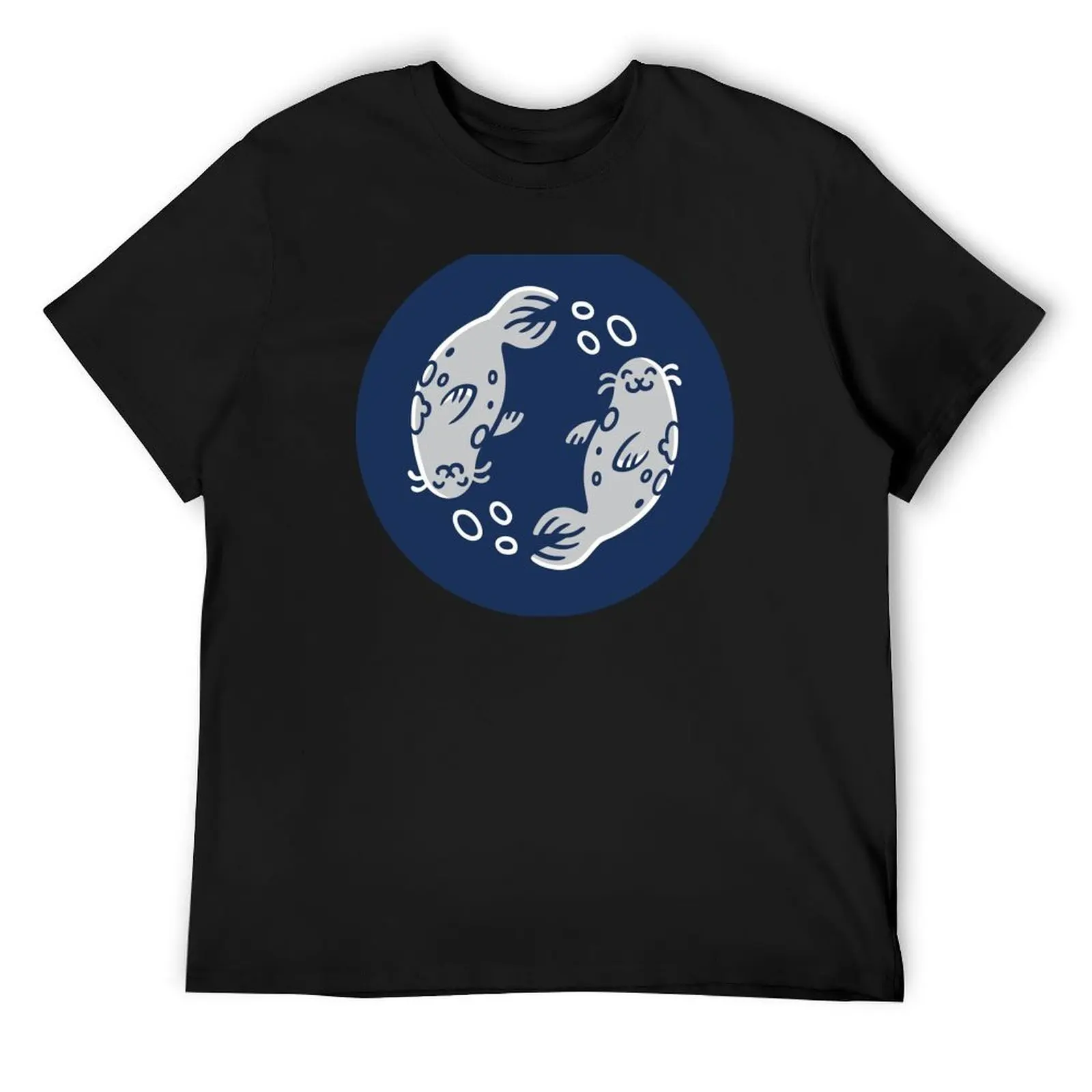 

Sleeping mother seal T-Shirt summer clothes boys whites cute clothes shirts graphic tee men
