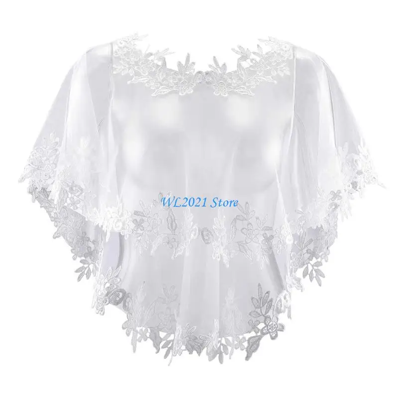 

G5GC свадебная накидка с тонкой отделкой, большой прозрачный свадебный чехол на плечо, элегантный