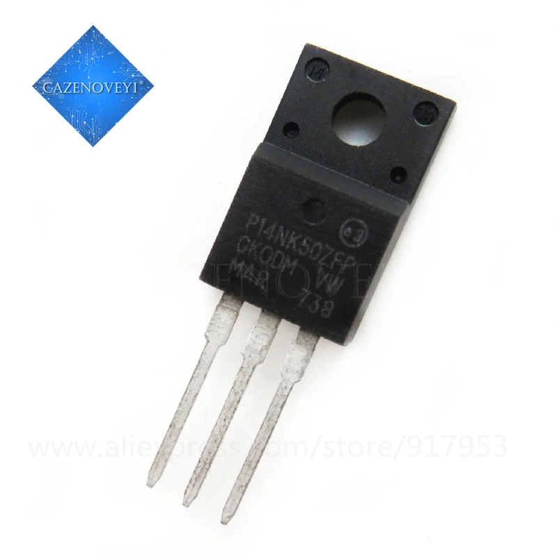 10 개/몫 STP14NK50ZFP P14NK50ZFP STP15NK50ZFP P15NK50ZFP TO-220F 14A/15A 500V MOSFET 트랜지스터 재고 있음