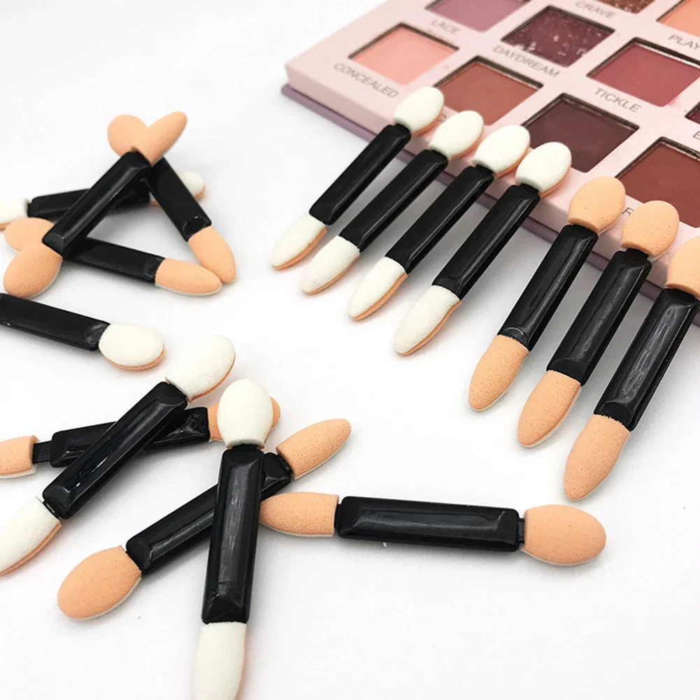 10 Uds pincel para sombra de ojos maquillaje esponja de doble cara juego de nailon pinceles para sombra de ojos para aplicador cosmético herramienta de maquillaje