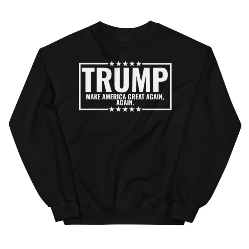 Trump Make America Great Again Red O-neck Hoodie Awakened Patriot Republican Woman Man Unisex Sweatshirt Winter Drop Shoulder