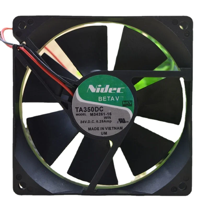 

New Cooler Fan For Nidec TA350DC M34261-16 9025 24V 0.28A Double Ball Bearing Cooling Fan 90*90*25mm
