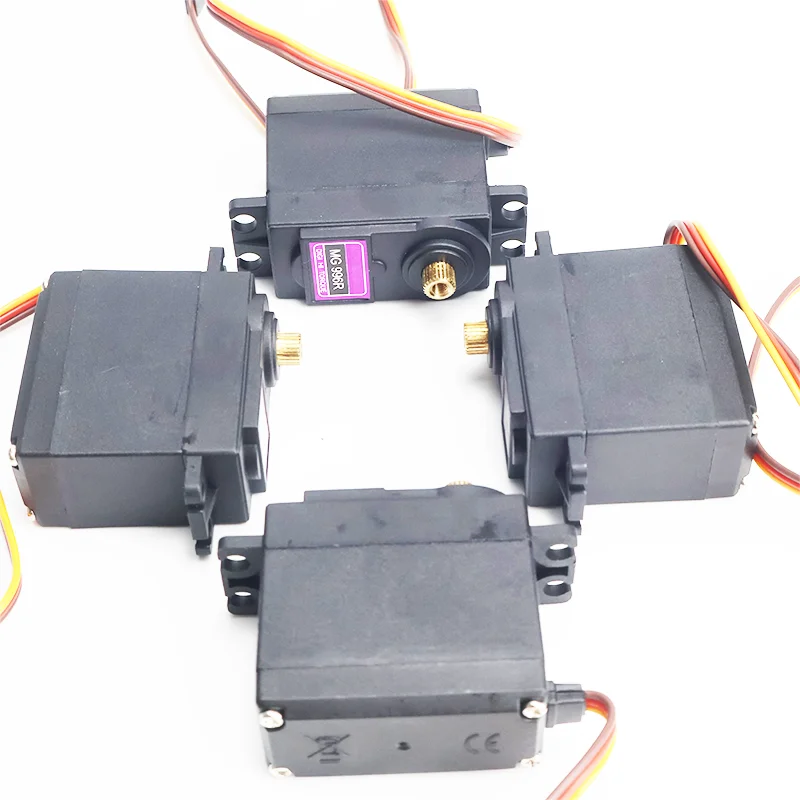 MG996R 4Pcs High Torque Metal Gear Servo Digital Servo for Futaba JR 1/8 1/10 RC Boat RC Car Helicopter Robot Manipulator Expand