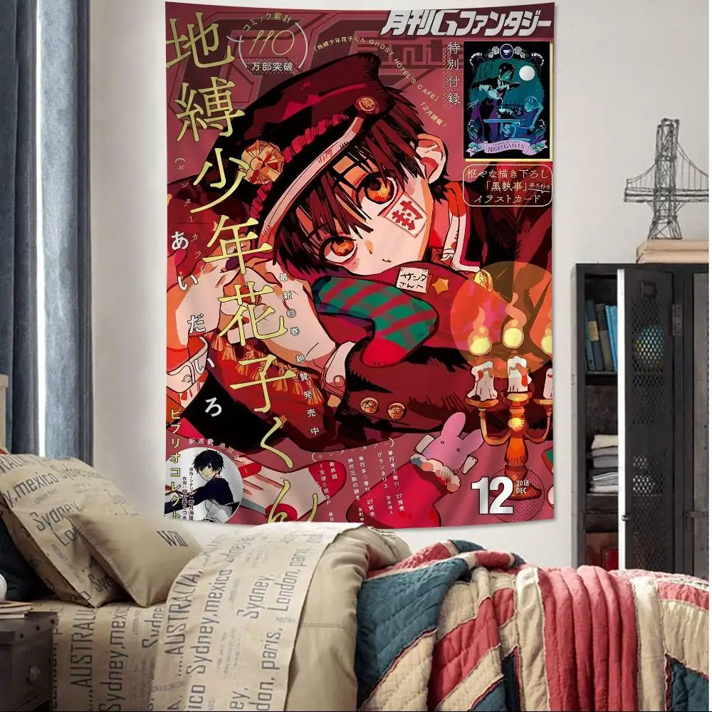 Hanako Kun Yashiro Anime Bunter Wandteppich Wandbehang Hängende Tarot Hippie Wandteppiche Wohnheim Wandkunst Dekor