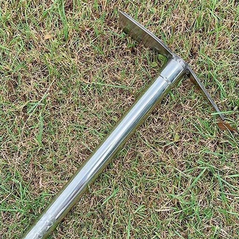 Multipurpose 15 Inch Stainless Steel Garden Hoe Pick Hand Tool For Digging And Weeding