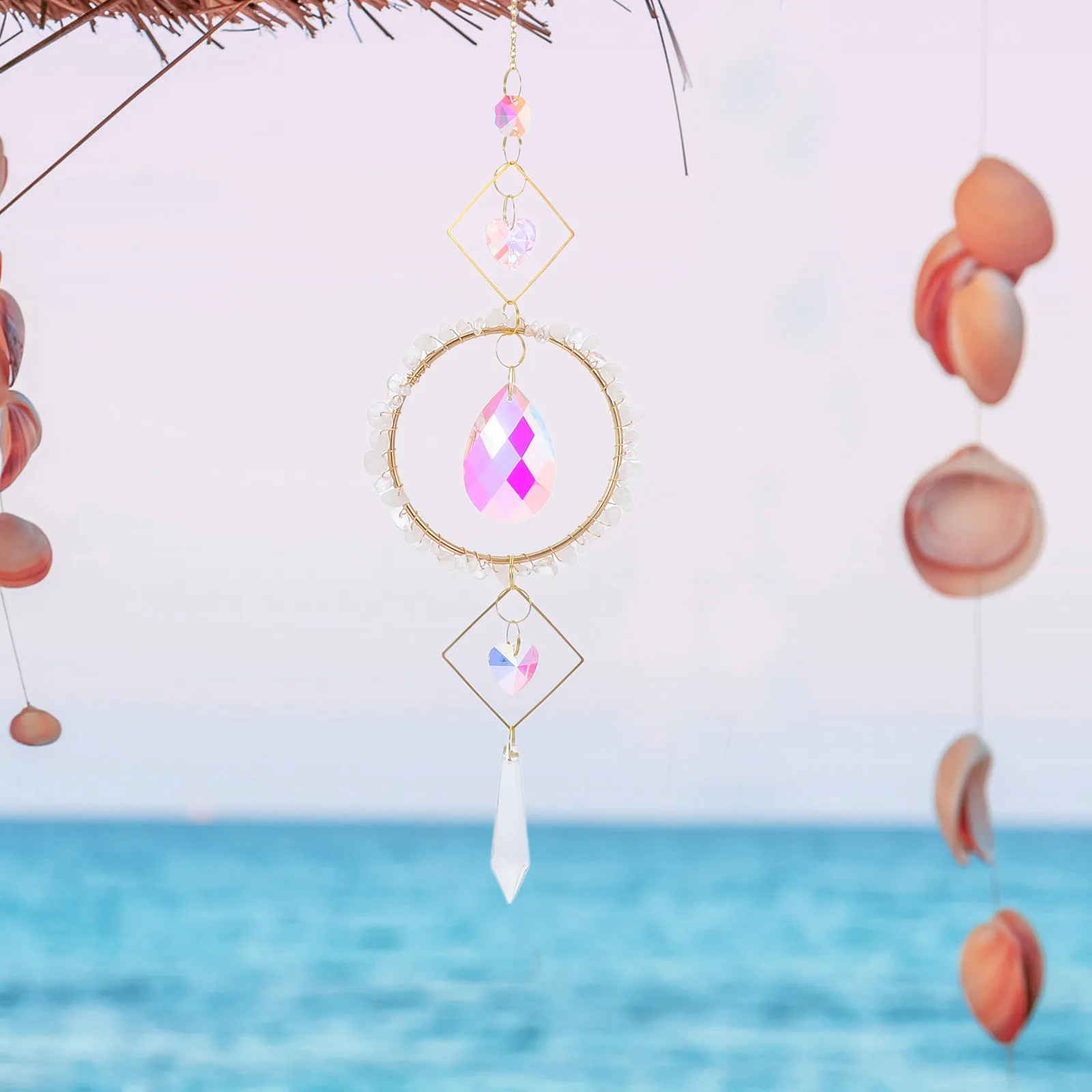 

Crystal Sun Catcher Hanging Decoration Prism For Window Garden Light Catchers Indoor Home Decor Crystal Pendant