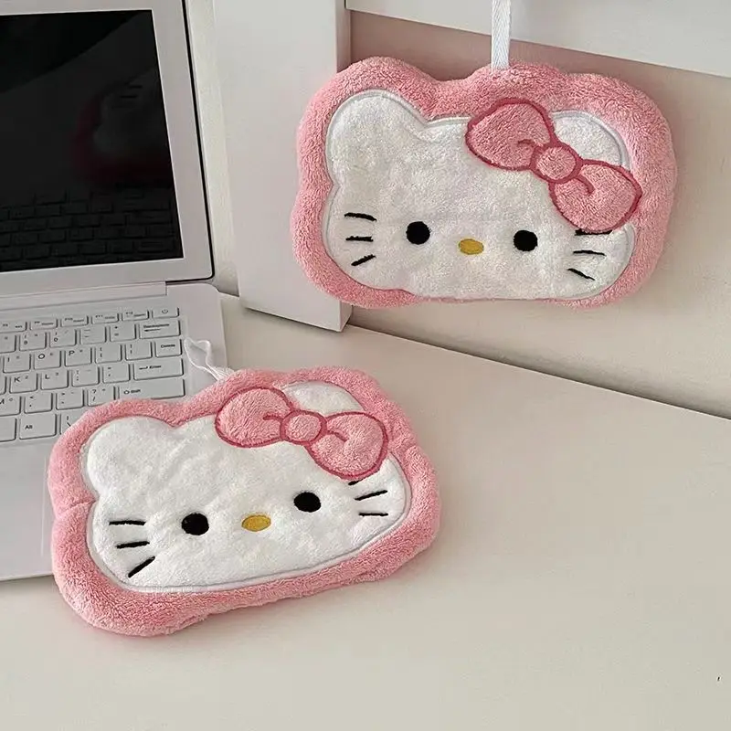 

Sanrio Hello Kitty Cinnamoroll Hand Towel Cute Cartoon Pink Hand Wipes Home Bathroom Towels Layer Soft Decorative Accessories
