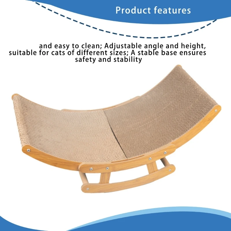 Cats Rocking Chair with Stable Stand Indoor Small Cats Lounger Wear Resistant Furniture Protectors Lounger Small Cats