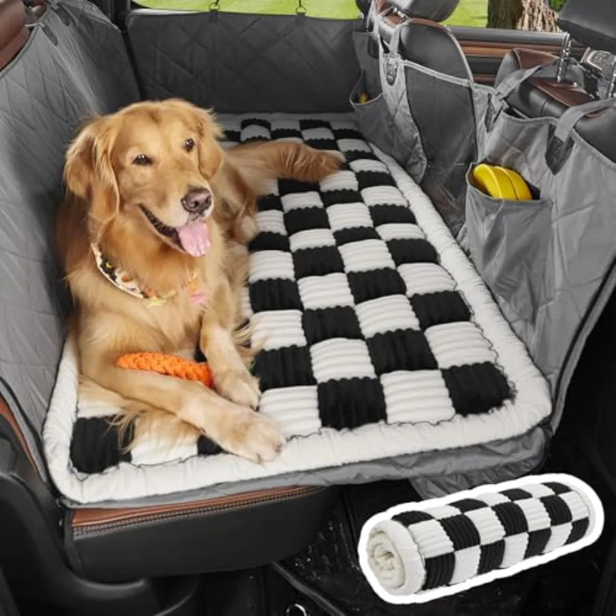 

Коврик-лежанка для собак на заднее сиденье грузовика, нескользящий, моющийся, дорожный, на заказ для F150, RAM1500, Silverado, серый