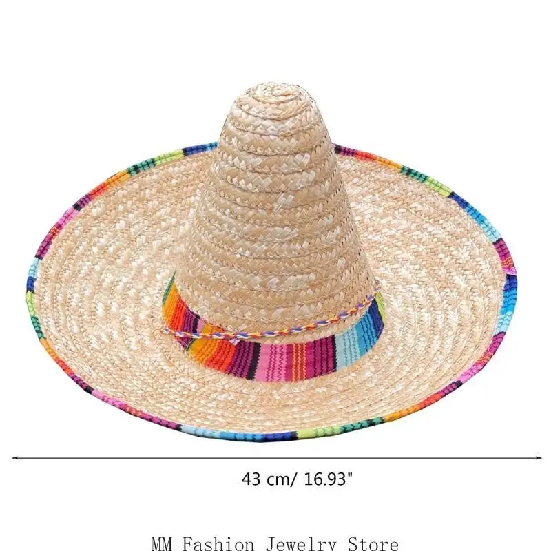 D0UB Fiest chapeau Fiest fête chapeau mexicains Sombrero chapeau paille Sombrero chapeau mexicains chapeau Sombrero fête chapeau