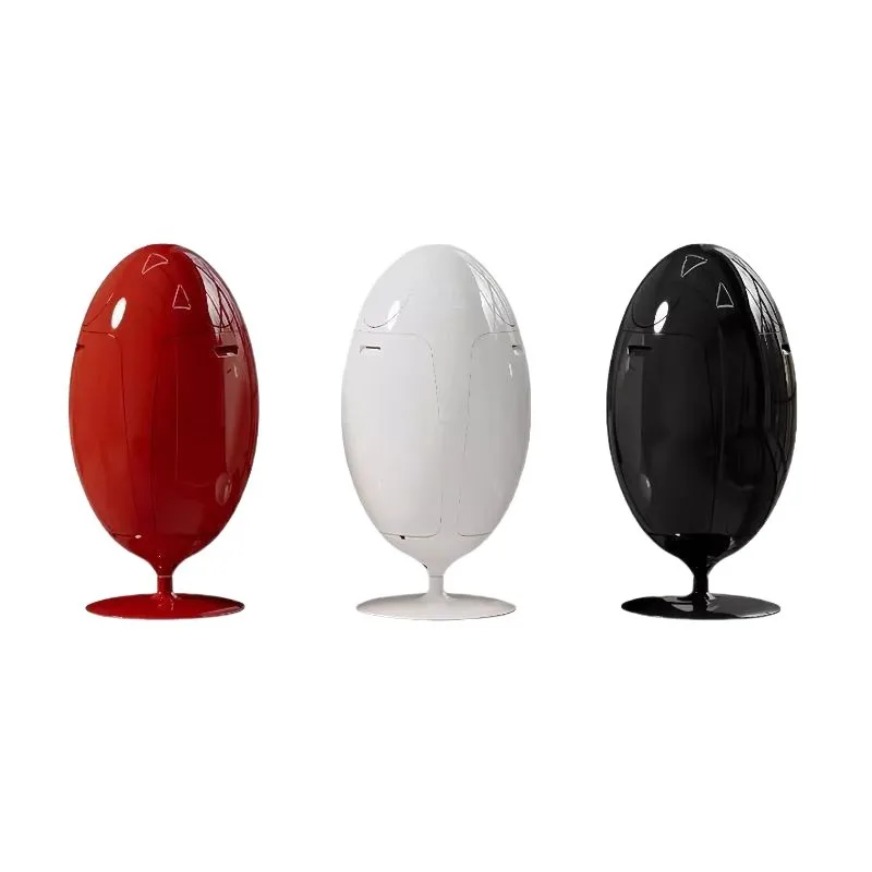 

Egg-Shaped Luxury Trash Can - Stylish Storage Bin for Living Room Home Decor