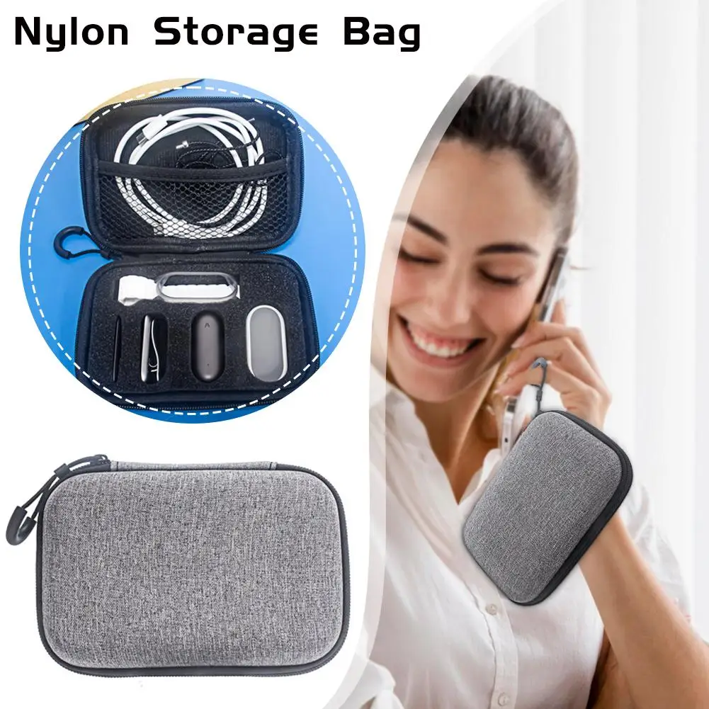 

Carrying Case For PLAUD NotePin Voice Recorder Carrying Bag For PLAUD NotePin AI Voice Recorder Nylon Zipper Storage Bag Gr J3U4