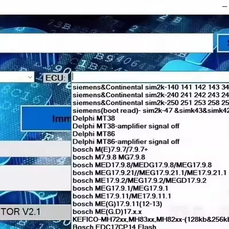 

IMMO DOCTOR V2.1 software Turn off engine computer anti-theft software for SIM2K MT38 ME 17.9.2 17.9.8 MED17.9.8 ME1