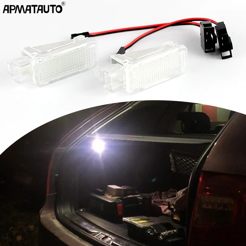 LED Courtesy Door/Trunk/Footwell/Glove Box Light White Lamp for Audi A1A2 A3 A4 A5 A6 A7 A8 Q3 Q5 Q7 TT VW Skoda Car Accessories