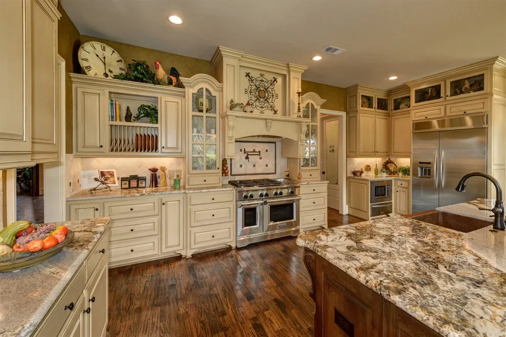 

l # Comfort country style custom cherry wood kitchen cabinets