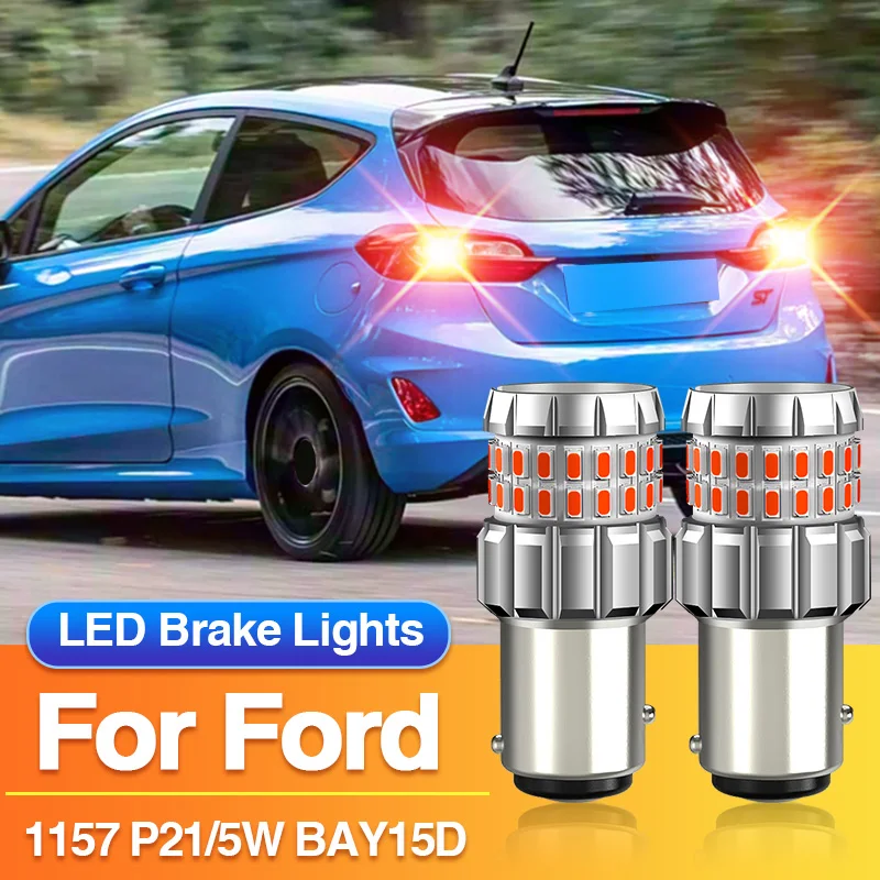 2×1157 P21/5W LED-лампы стоп-сигналов BAY15D красные для Ford Galaxy/Ka/Focus III/Focus III Estate Hatchback Van Saloon Turnier