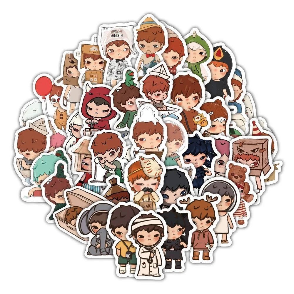 50 stuks leuke Nyota stickers stickers voor telefoon laptop notebook koffer skateboard DIY cartoon esthetische stickers