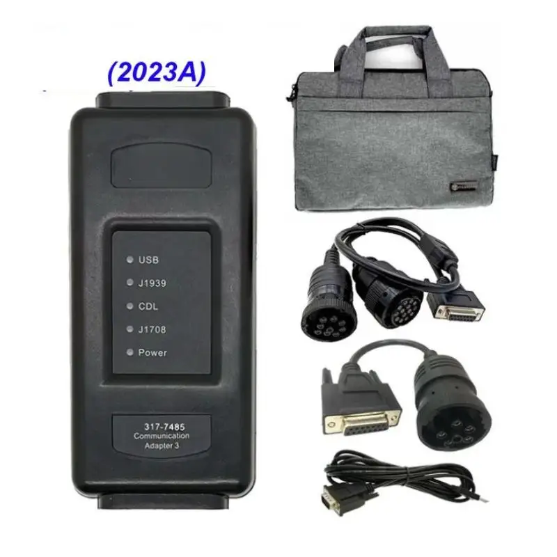

2023A CAT ET4 317-7485 Communication Adapter III CAT4 J1939 ET4 with Toolbag for Heavy Duty Truck Diagnostic Tool CAT ET4