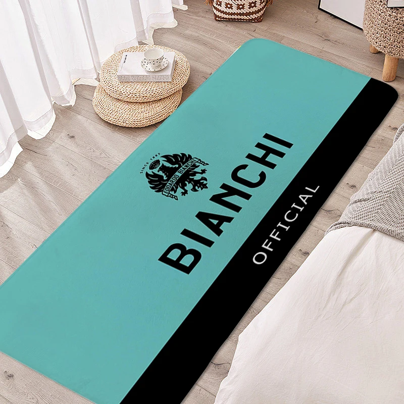 Bedroom Carpet Anti Slip B-Bianchis Logo Funny Doormat Entrance Door Custom Rug Aesthetic Kitchen Mat Room Decorating Items