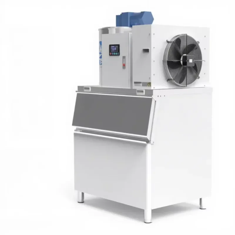 China Factory Haiyue 0.3Ton 0.5Ton 1T 2T 3T Flake Ice Machine With CE Industrial Flake Ice Maker for Fish Commercial Ice