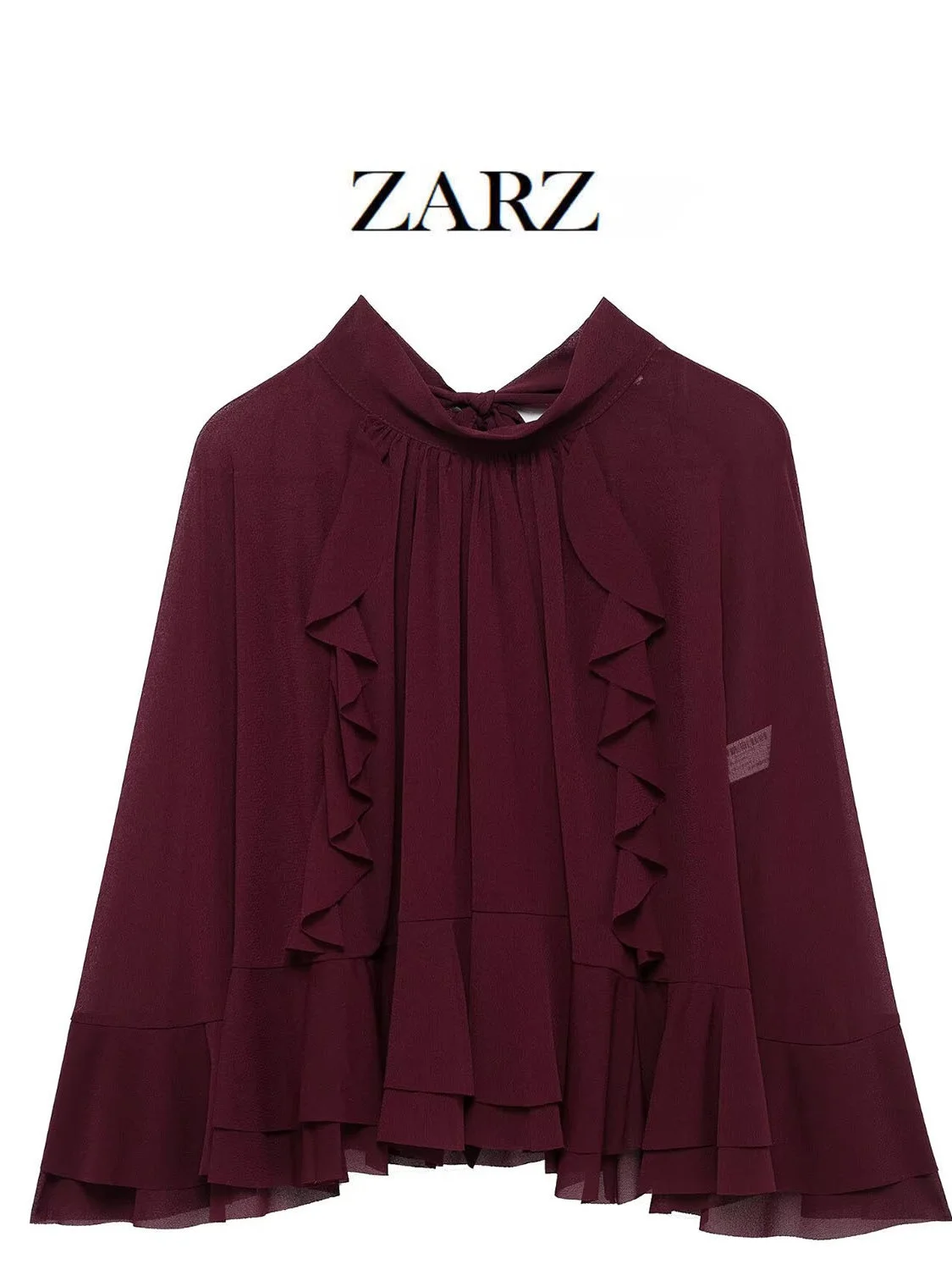 

Классический капюшон с многослойным декором и узлом, верхняя одежда, новый женский стиль, художественный свободный крой, длинный све, весна