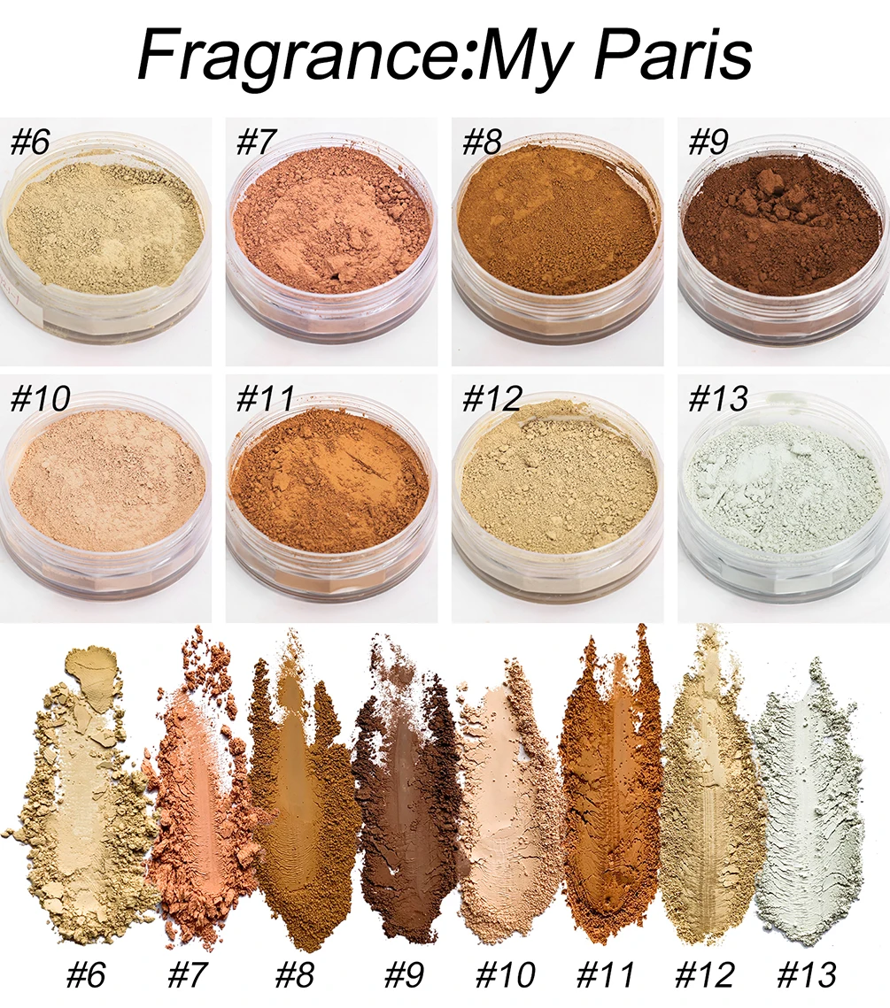 20g Loose Powder with Puff Private Label Vegan Oil Control Matte Long-lasting Custom Logo Waterproof Brighten Makeup Wholesale
