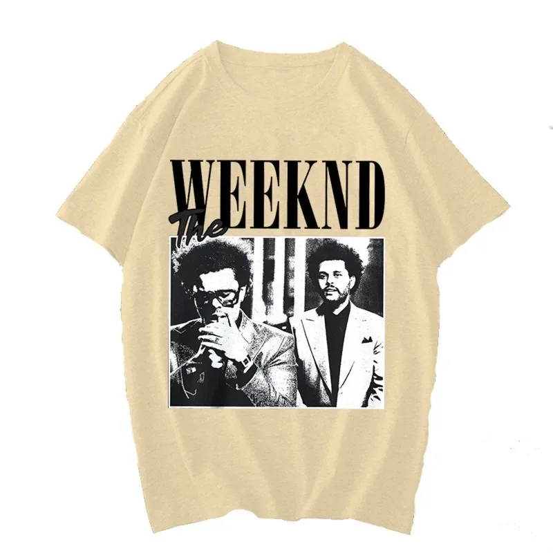 Pop Singer Artist The Weeknd Print Anime Tops Tees Clothes Female T-shirt Women Cartoon Tee Short Sleeve Fashion Girls T Shirt