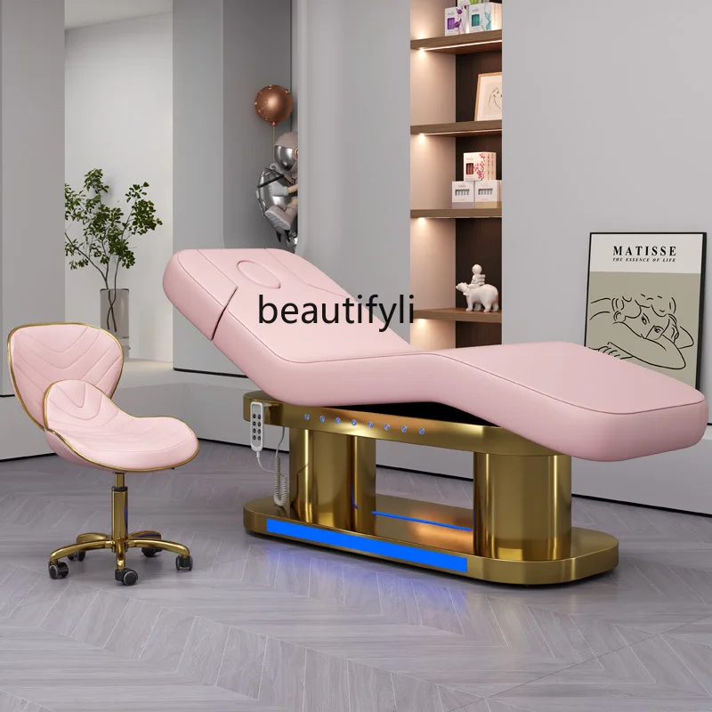 High-End Electric Beauty Bed Beauty Salon Special Tattoo Embroidery Lifting Body Massage Bed Medical Beauty Injection