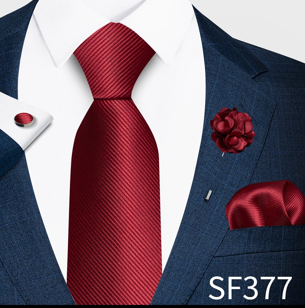 Elegantes einfarbiges Herren-Krawattenset, 4-teilig, 1200-Nadel-Hochdichte, knitterarm, geeignet für Hochzeiten und Bankette, Bestseller – Detail 2