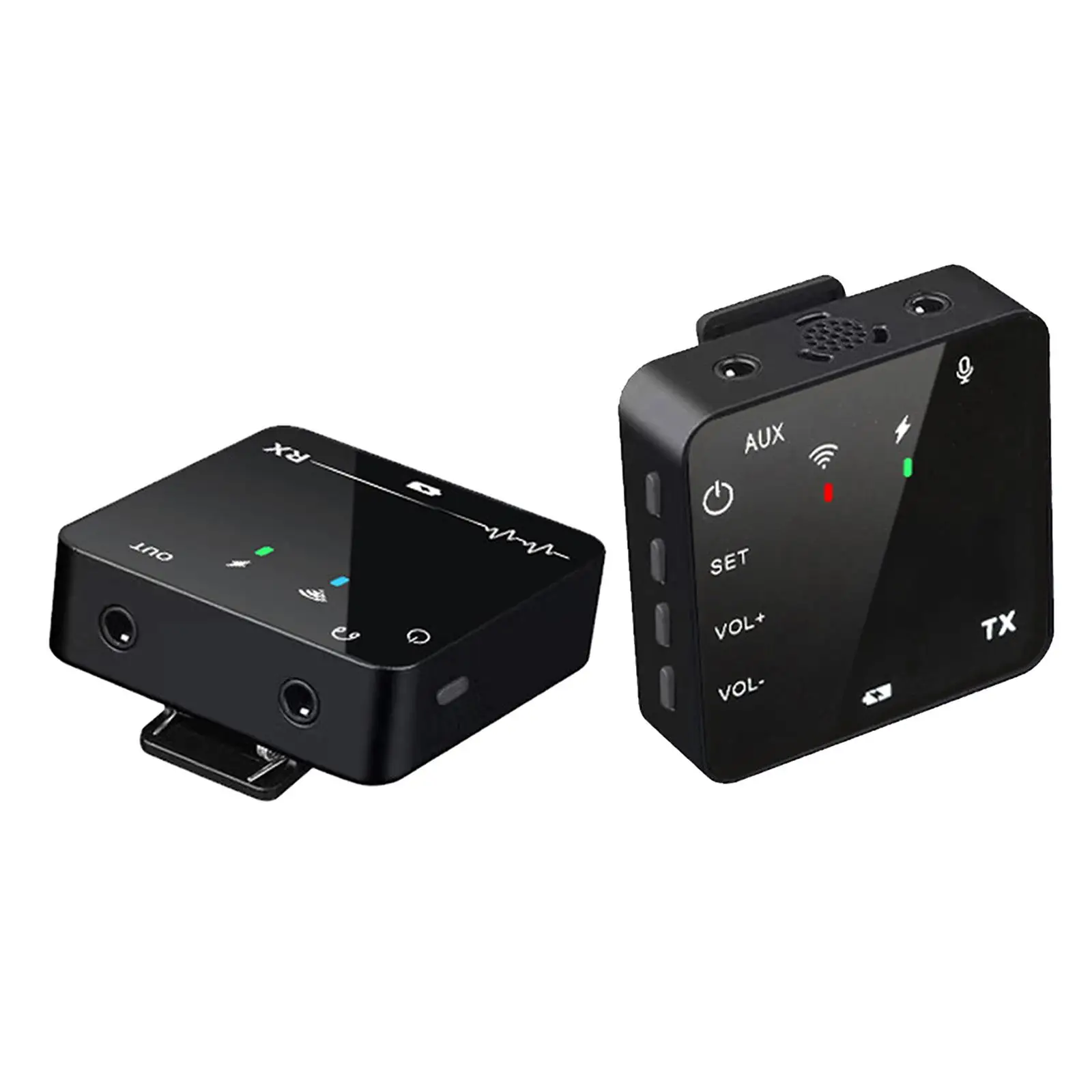 Wireless Lavalier Microphone 50M Range Wireless Lapel Mic for Phones Camera