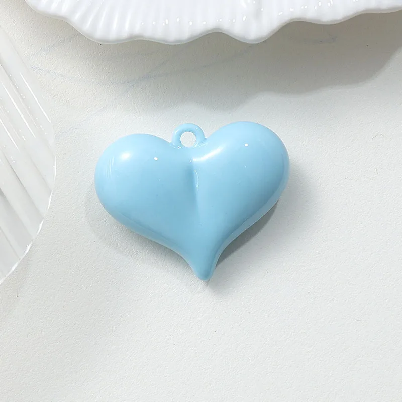 5pcs Handmade DIY Bead Findings & Components, Heart Shape