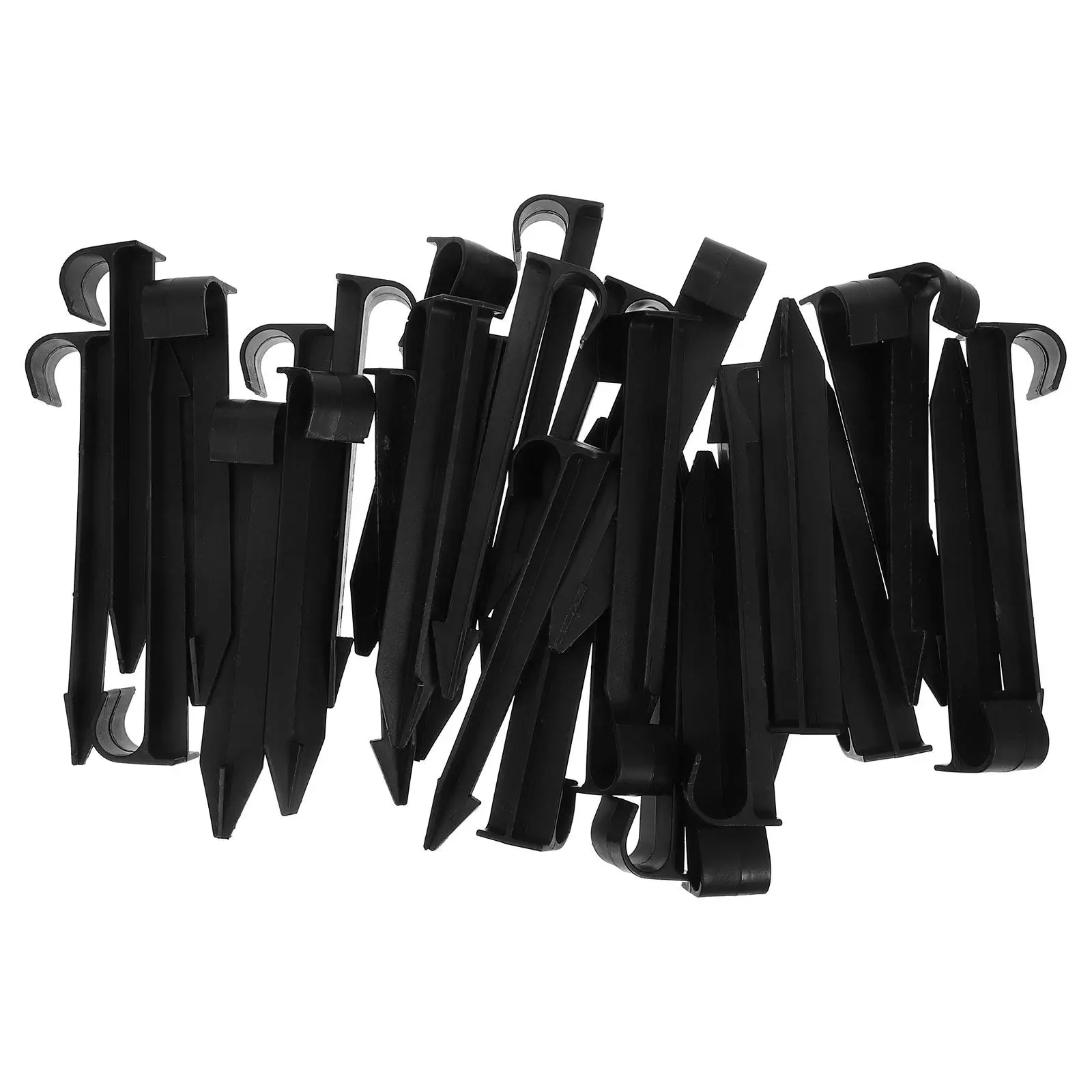 

30pcs Pipe Fixing Stakes Plastic Drip Irrigation Support Stakes For Garden Lawn Landscape Tubing Secure Installation Hose Guide