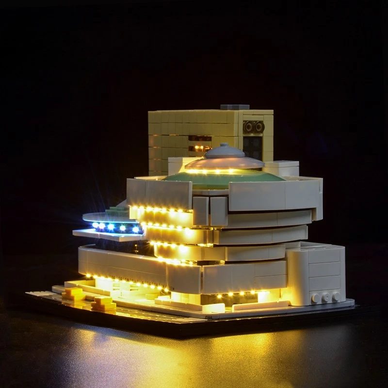 LED Lighting Set Suitable for LEGO Solomon R Guggenheim Museum Architecture 21035(Not Including Building Blocks)