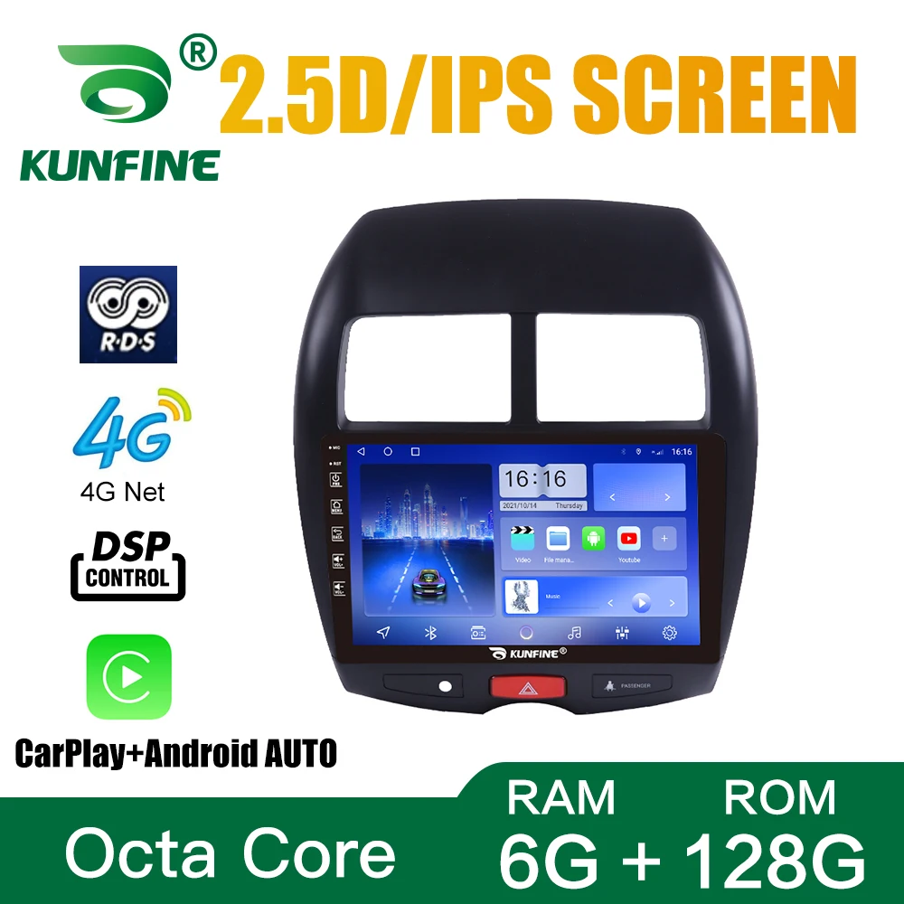 

Android 10.0 1024*600 Octa Core Car DVD GPS Navigation Player Deckless Car Stereo for Mitsubishi ASX 2010-2019 Headunit Radio