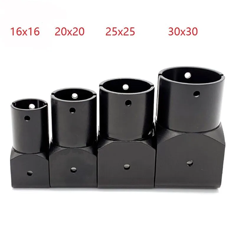 Landing gear 25-to-25 aluminum alloy square tee, fixed foot stand, drone horizontal and vertical 25-tube foot stand connector