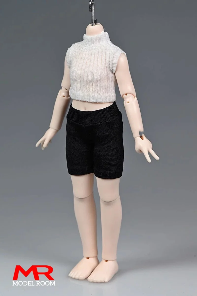 1/12 Scale Doll Zipper Jacket School Coat Tight Trousers Clothes Model Fit 6'' Azone Soldier BJD Action Figure Body